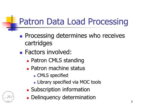 Processing patron.